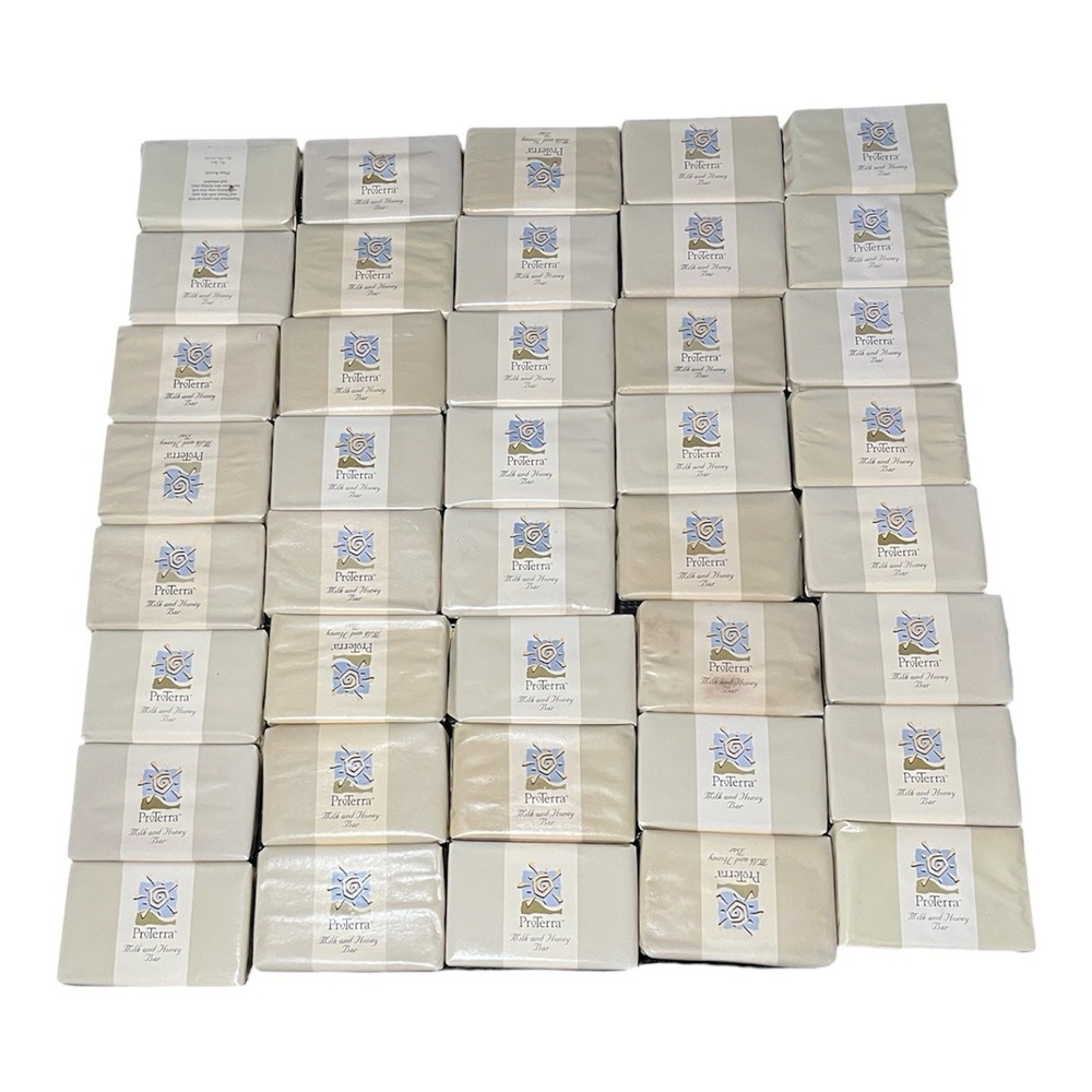 ProTerra Milk And Honey Bar Lot Of 40 Bar Soap